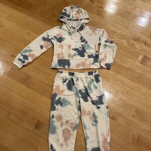 Girls Tie Dye Jogger Set